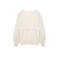 Γυναικείο Πλεκτό Sequin Lacework Crew-Neck Pullover